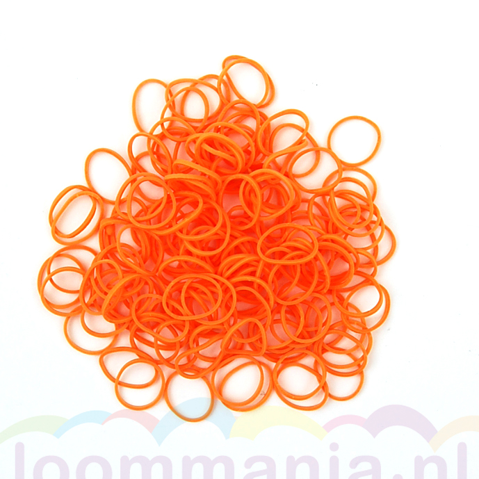 Elastiekjes neon oranje Rainbow Loom oranje webshop in Nederland