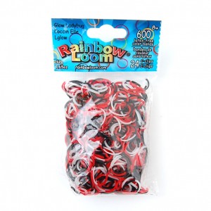 Ladybug Glow elastiekjes van Rainbow Loom koop je online bij Loommania.nl webshop